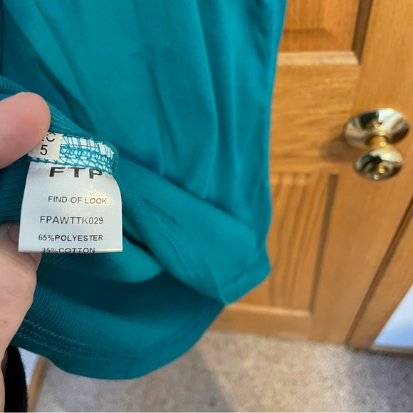 Teal Ribbed Tank XXXL - Picture 4 of 5